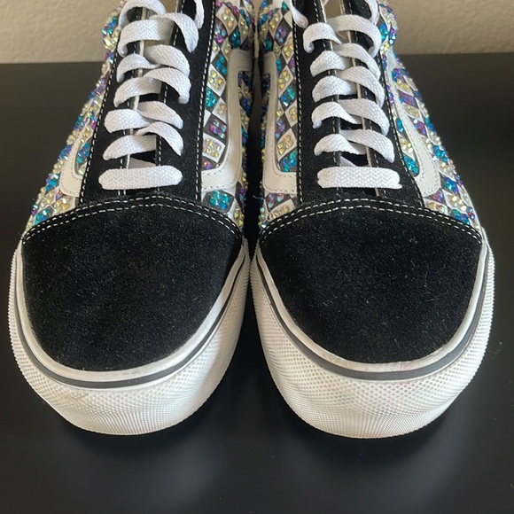 Vans Old Skool Primary Check with Custom Crystals - Picture 5 of 12